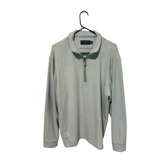 Vineyard Vines Men's 1/4 Zip Green Pullover | Size L - Picture 1 of 3